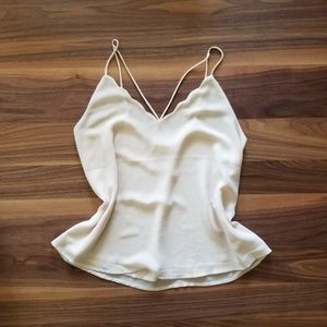 Scallop v-neck camisole